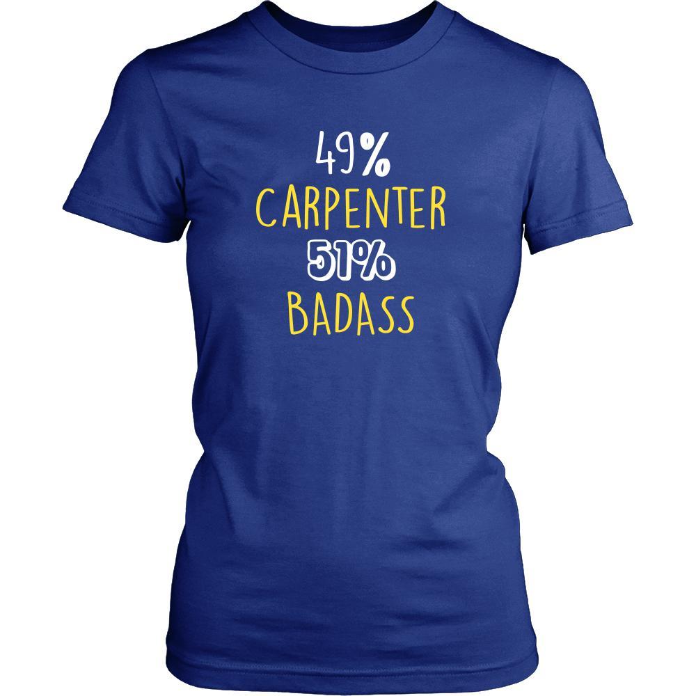Carpenter Shirt - 49% Carpenter 51% Badass Profession-T-shirt-Teelime | shirts-hoodies-mugs