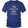 Carpenter Shirt - 49% Carpenter 51% Badass Profession-T-shirt-Teelime | shirts-hoodies-mugs