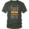 Carpenter Shirt - This is what an awesome Carpenter looks like - Profession Gift-T-shirt-Teelime | shirts-hoodies-mugs