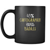 Cartographer 49% Cartographer 51% Badass 11oz Black Mug-Drinkware-Teelime | shirts-hoodies-mugs