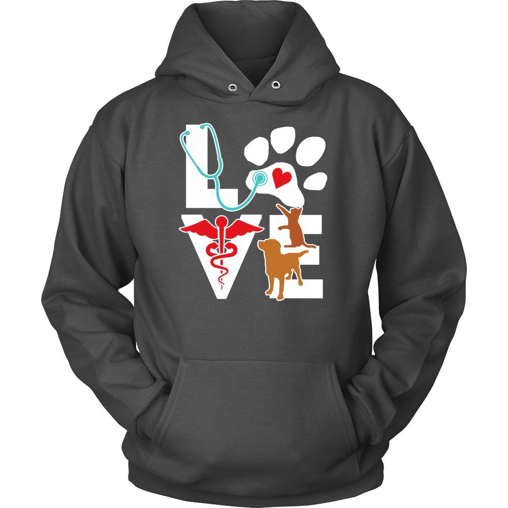 Cat and Dog T shirt - Love Cat and Dog Little Critters-T-shirt-Teelime | shirts-hoodies-mugs