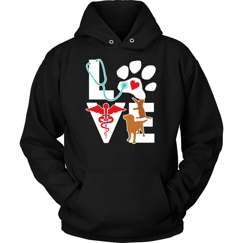 Cat and Dog T shirt - Love Cat and Dog Little Critters-T-shirt-Teelime | shirts-hoodies-mugs