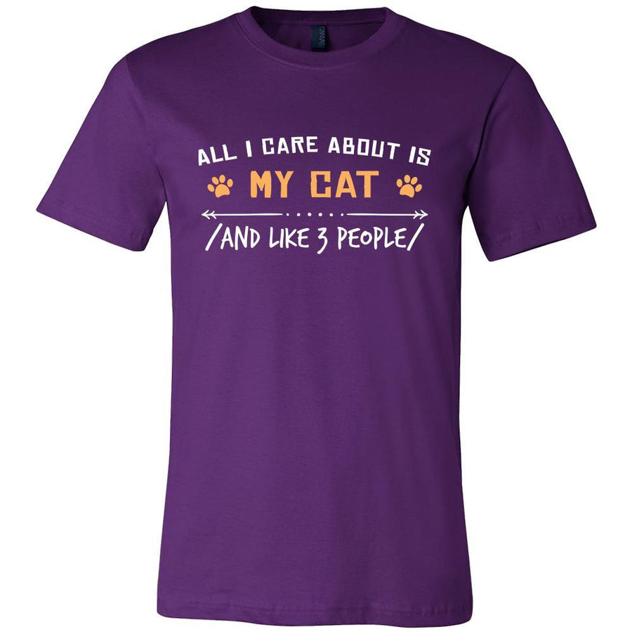 Cat Shirt - All I Care About - Animal Lover Gift-T-shirt-Teelime | shirts-hoodies-mugs