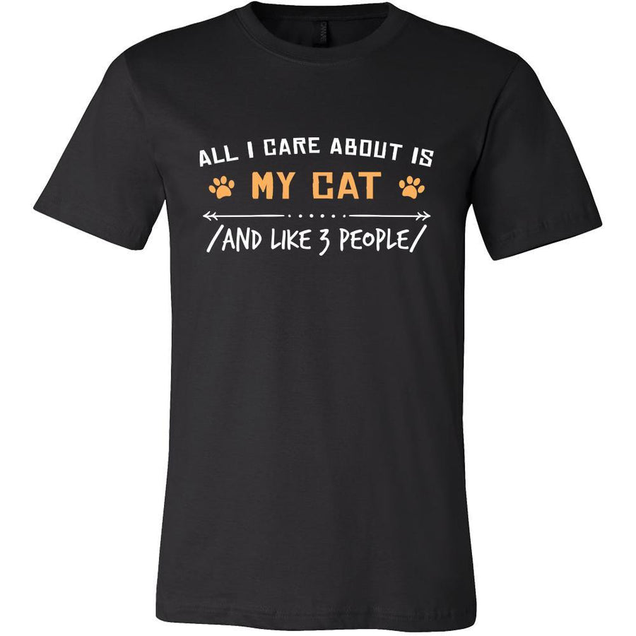 Cat Shirt - All I Care About - Animal Lover Gift-T-shirt-Teelime | shirts-hoodies-mugs