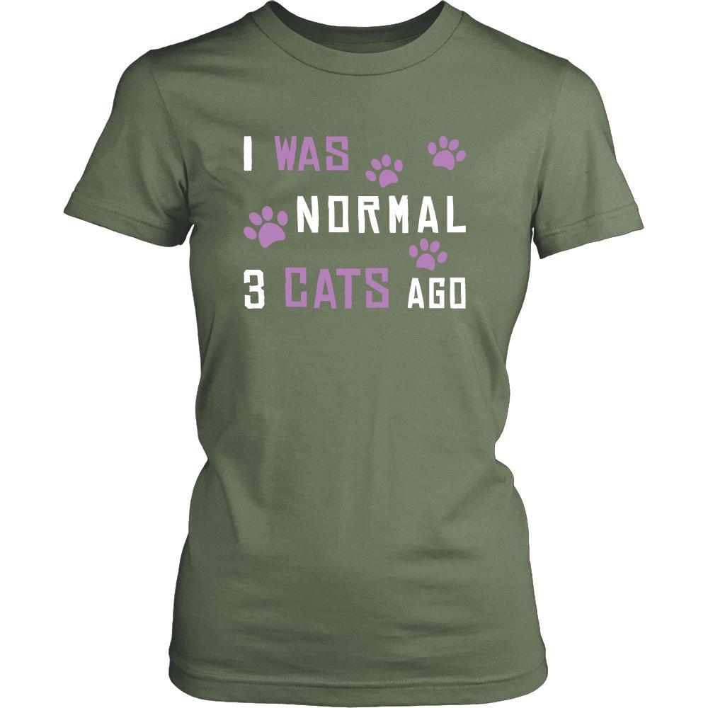 Cat Shirt - Normal 3 Cats Ago - Animal Lover Gift-T-shirt-Teelime | shirts-hoodies-mugs