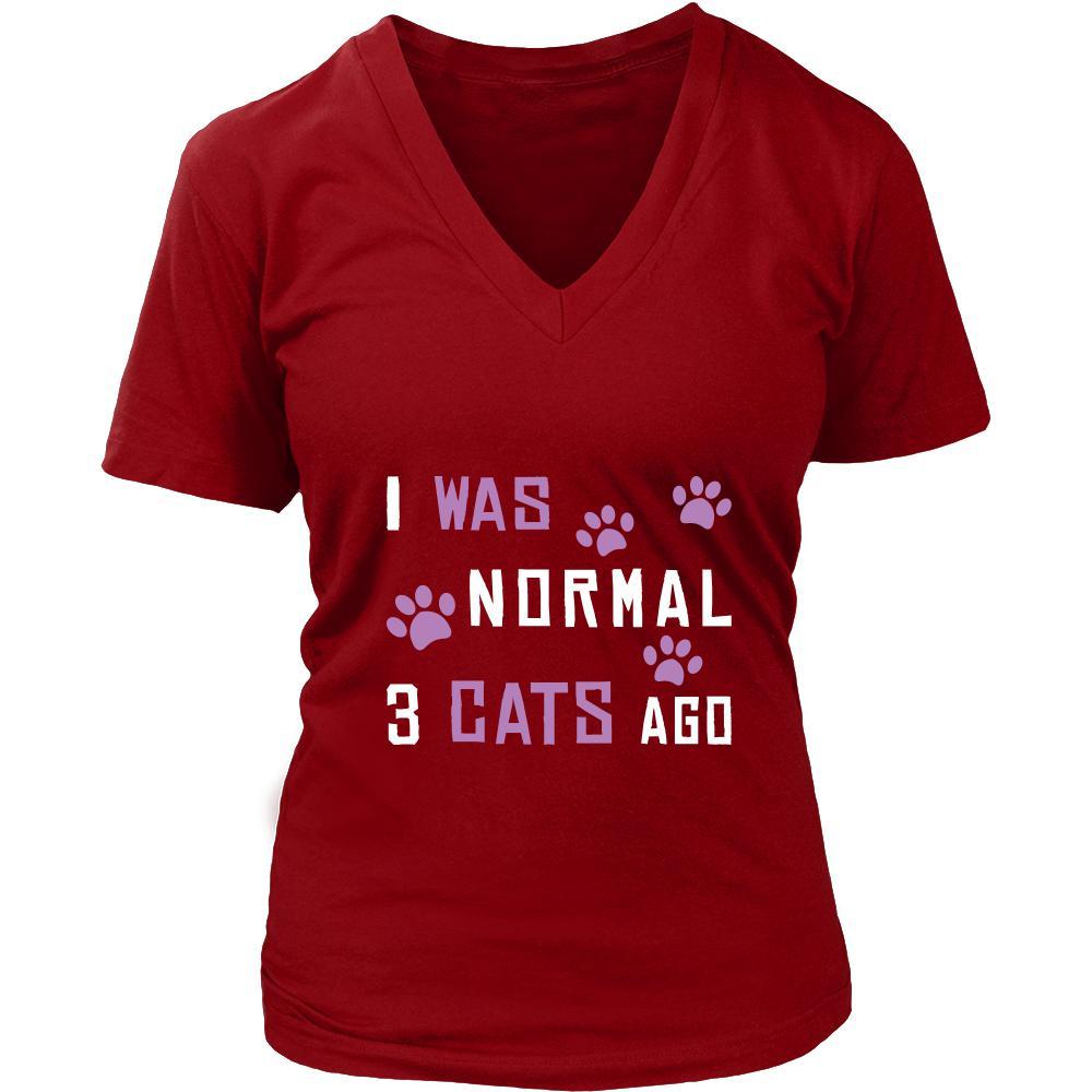 Cat Shirt - Normal 3 Cats Ago - Animal Lover Gift-T-shirt-Teelime | shirts-hoodies-mugs