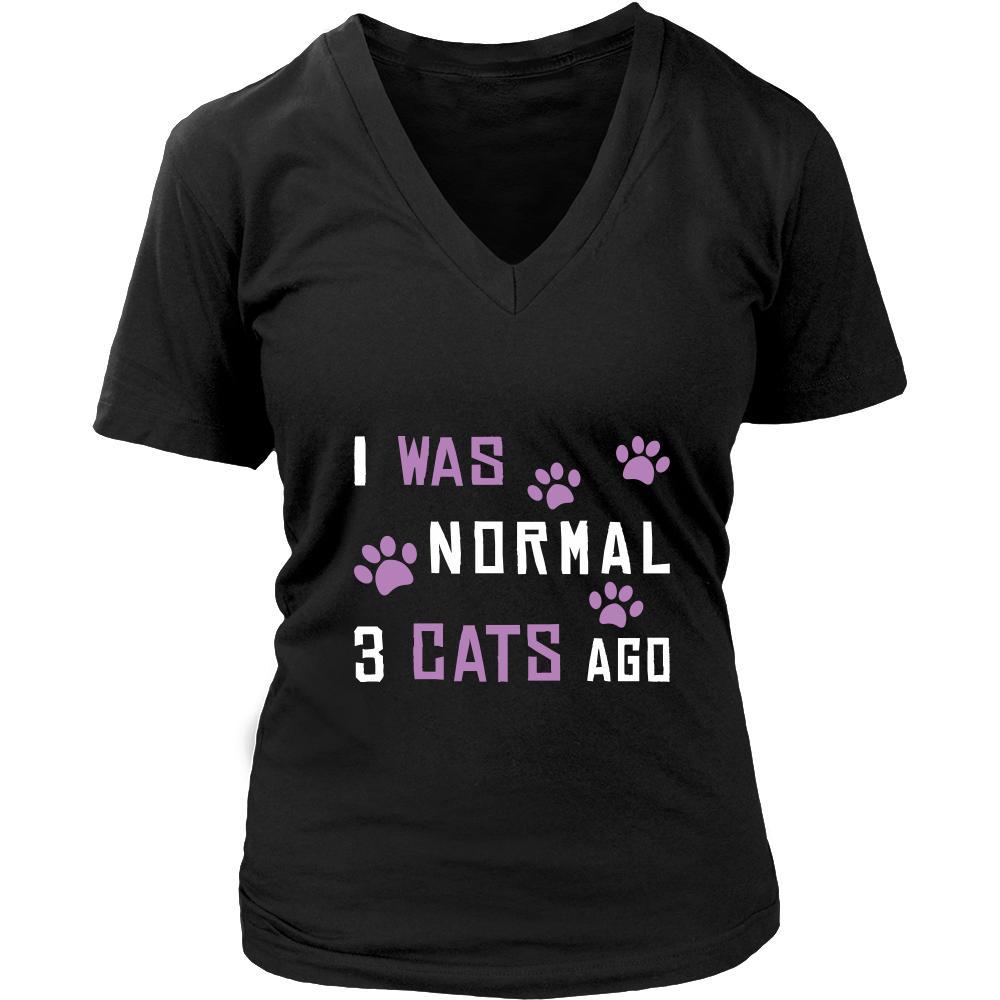 Cat Shirt - Normal 3 Cats Ago - Animal Lover Gift-T-shirt-Teelime | shirts-hoodies-mugs