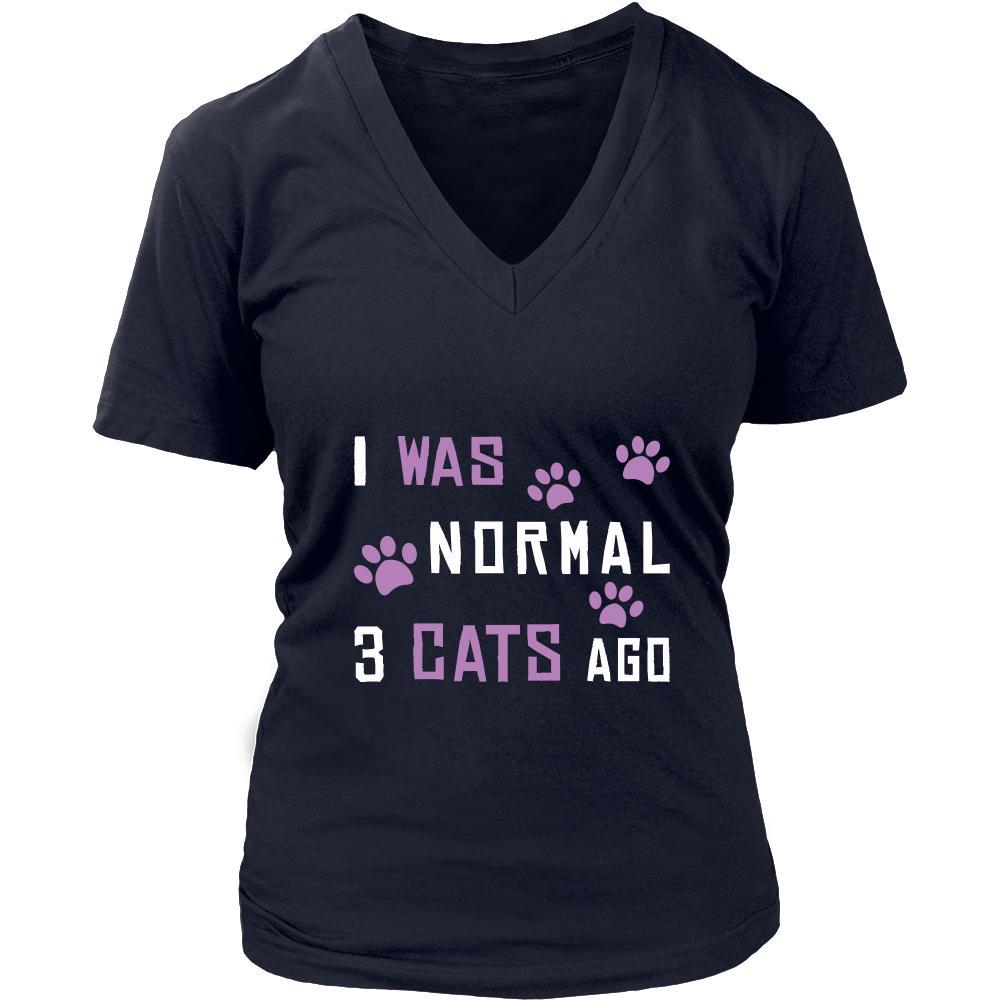 Cat Shirt - Normal 3 Cats Ago - Animal Lover Gift-T-shirt-Teelime | shirts-hoodies-mugs