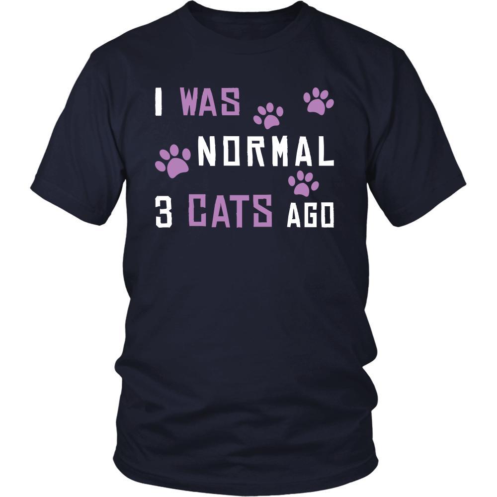 Cat Shirt - Normal 3 Cats Ago - Animal Lover Gift-T-shirt-Teelime | shirts-hoodies-mugs