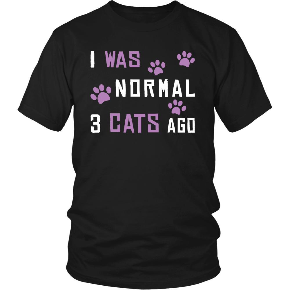 Cat Shirt - Normal 3 Cats Ago - Animal Lover Gift-T-shirt-Teelime | shirts-hoodies-mugs