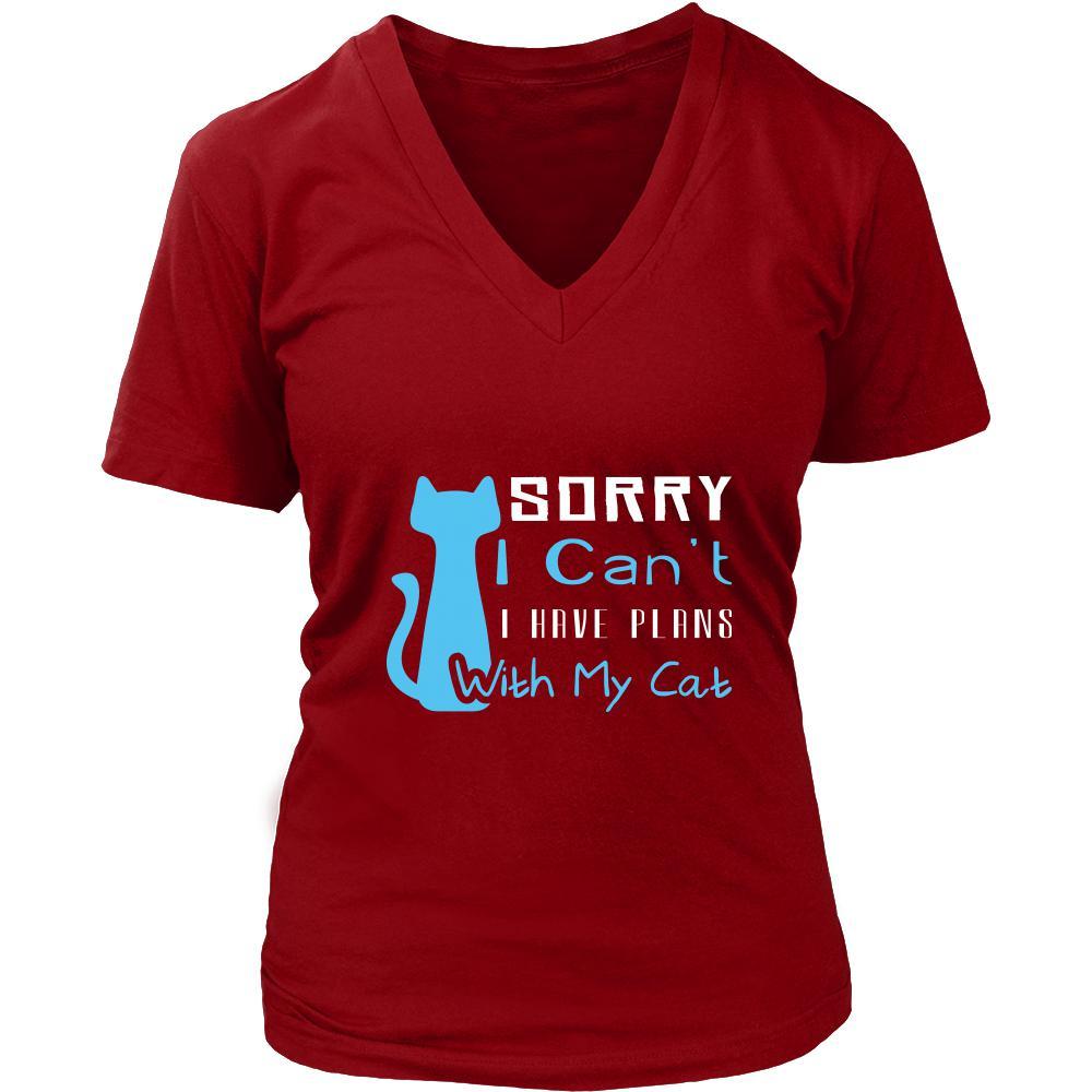 Cat Shirt - Plans With My Cat - Animal Lover Gift-T-shirt-Teelime | shirts-hoodies-mugs