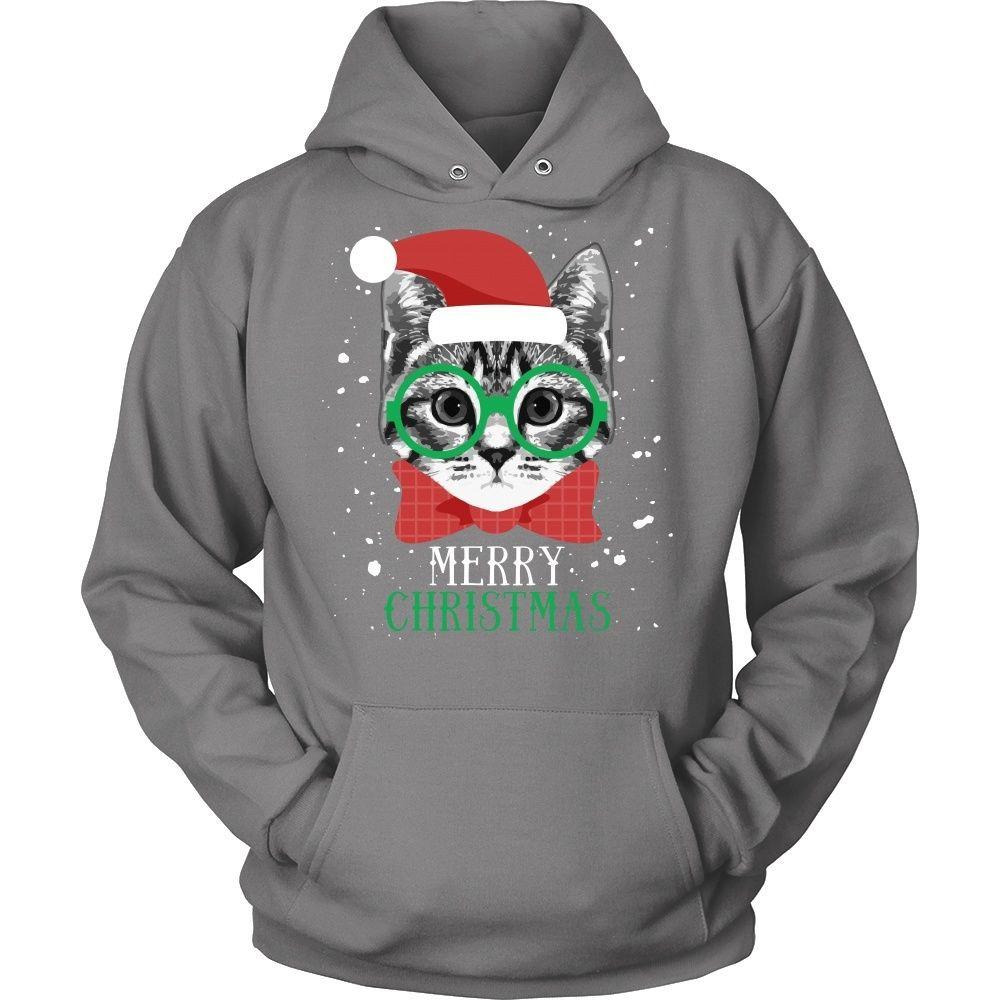 Cat T Shirt - Merry Christmas-T-shirt-Teelime | shirts-hoodies-mugs