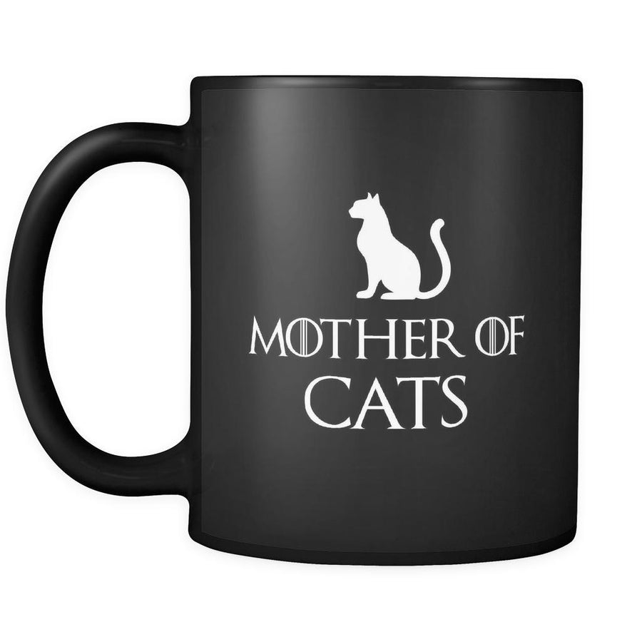 Cats Mother of Cats 11oz Black Mug-Drinkware-Teelime | shirts-hoodies-mugs