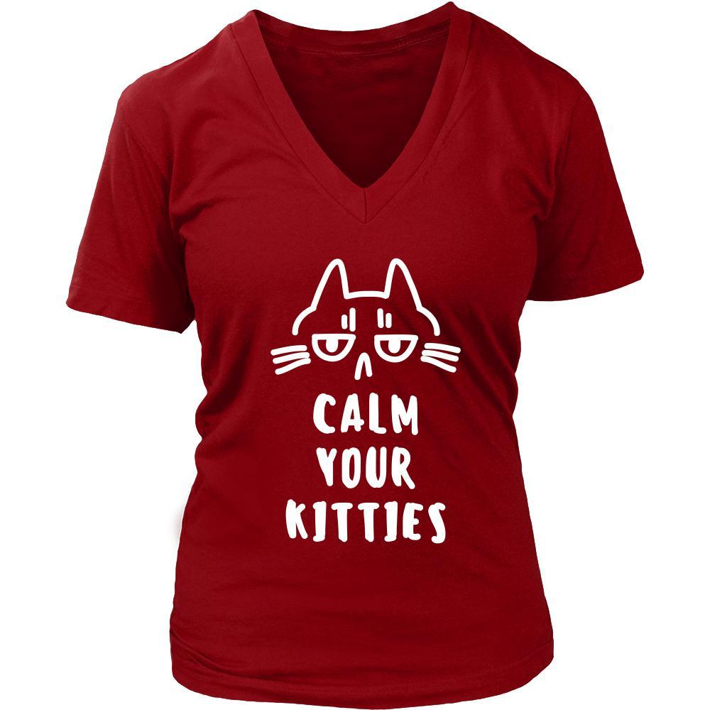 Cats T Shirt - Calm your Kitties-T-shirt-Teelime | shirts-hoodies-mugs