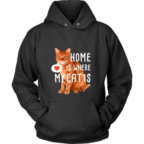 Cats T Shirt - Home is where my Cat is-T-shirt-Teelime | shirts-hoodies-mugs