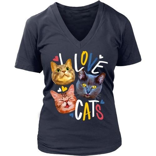 Cats T Shirt I love Cats Teelime Unique t shirts