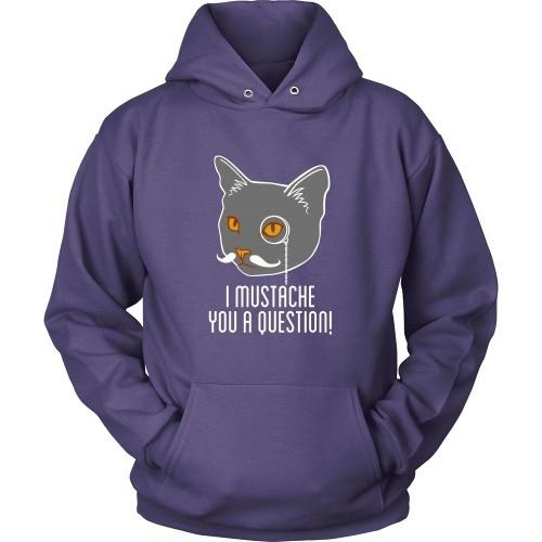 Cats T Shirt - I mustache you a Question-T-shirt-Teelime | shirts-hoodies-mugs