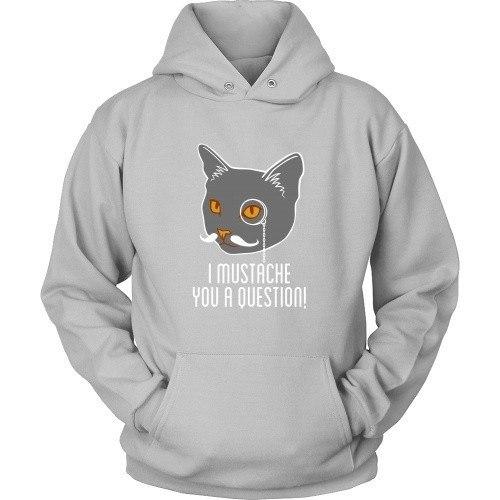 Cats T Shirt - I mustache you a Question-T-shirt-Teelime | shirts-hoodies-mugs