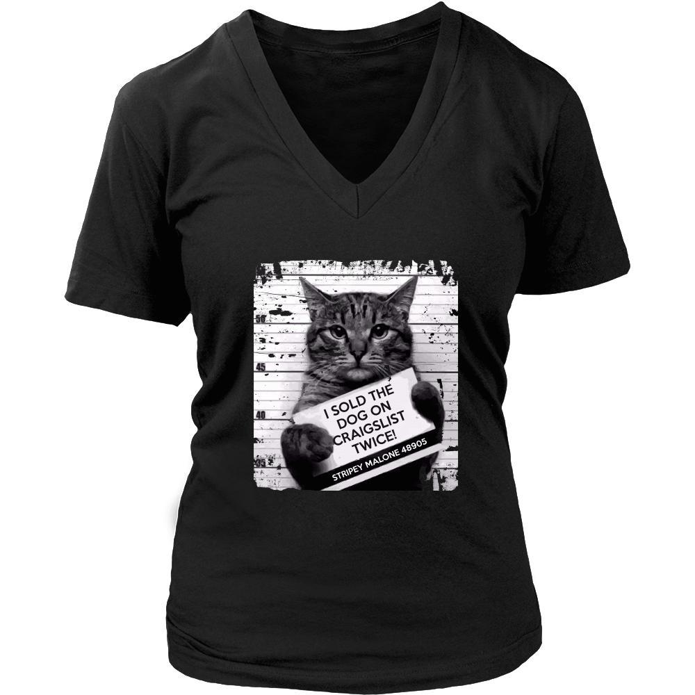 Cats T Shirt - I Sold The Dog On Craigslist Twice!-T-shirt-Teelime | shirts-hoodies-mugs