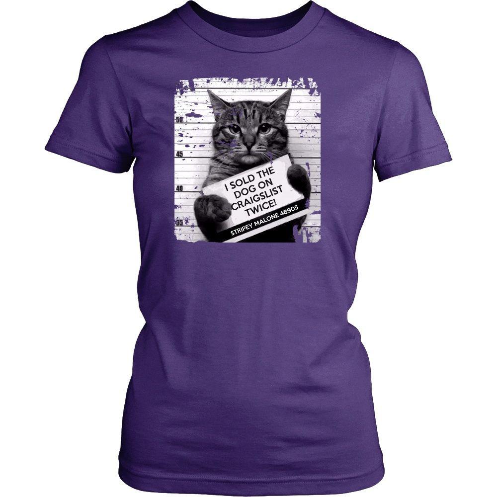 Cats T Shirt - I Sold The Dog On Craigslist Twice!-T-shirt-Teelime | shirts-hoodies-mugs