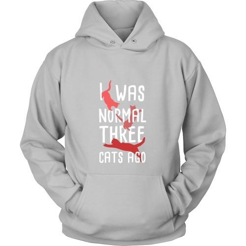 Cats T Shirt - I was Normal three Cats ago-T-shirt-Teelime | shirts-hoodies-mugs