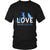 Cats T Shirt - Love is a four legged word