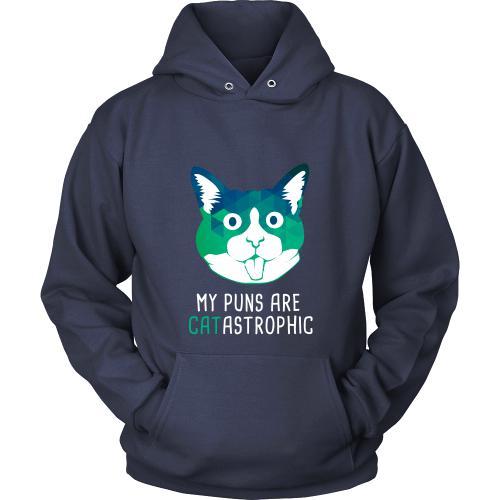 Cats T Shirt - My puns are CATastrophic-T-shirt-Teelime | shirts-hoodies-mugs