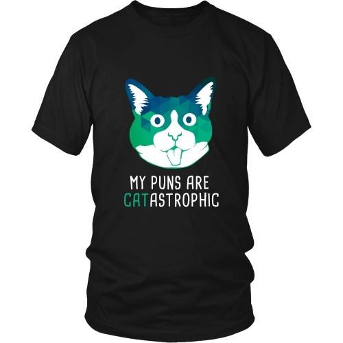 Cats T Shirt - My puns are CATastrophic-T-shirt-Teelime | shirts-hoodies-mugs