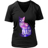 Cats T Shirt - One Cat short of Crazy-T-shirt-Teelime | shirts-hoodies-mugs