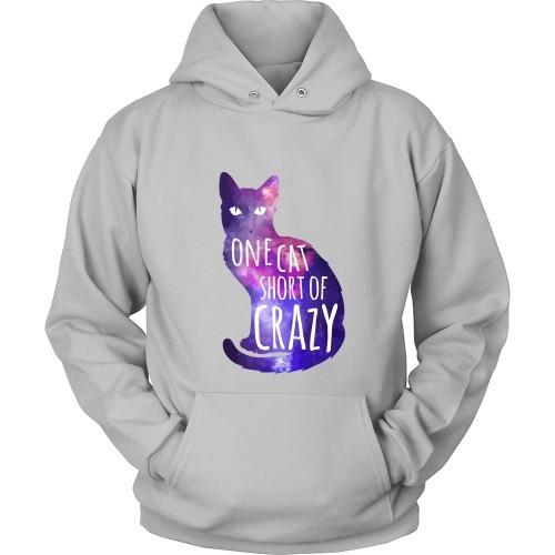Cats T Shirt - One Cat short of Crazy-T-shirt-Teelime | shirts-hoodies-mugs