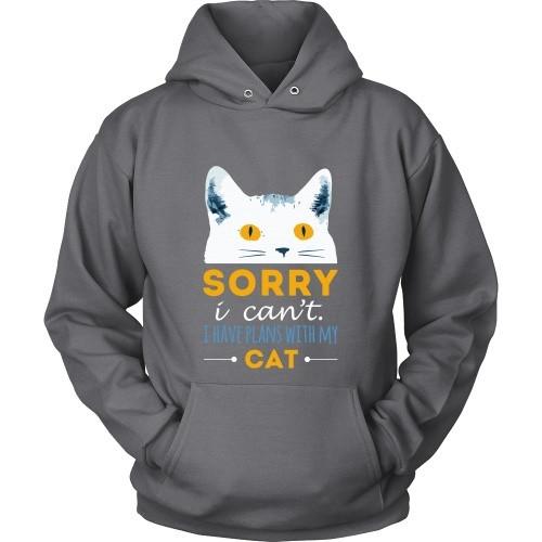 Cats T Shirt - Sorry I can't I have plans with my Cat-T-shirt-Teelime | shirts-hoodies-mugs