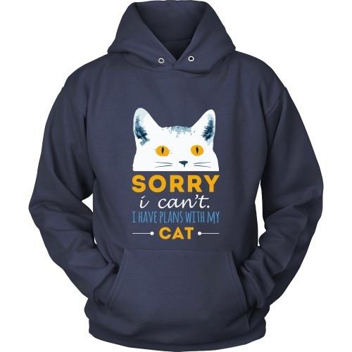 Cats T Shirt - Sorry I can't I have plans with my Cat-T-shirt-Teelime | shirts-hoodies-mugs