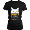 Cats T Shirt - Sorry I can't I have plans with my Cat-T-shirt-Teelime | shirts-hoodies-mugs