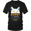 Cats T Shirt - Sorry I can't I have plans with my Cat-T-shirt-Teelime | shirts-hoodies-mugs