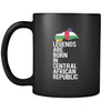 Central African Republic Legends are born in Central African Republic 11oz Black Mug-Drinkware-Teelime | shirts-hoodies-mugs
