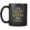 Certified Public Accountant 49% Certified Public Accountant 51% Badass 11oz Black Mug-Drinkware-Teelime | shirts-hoodies-mugs