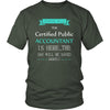 Certified Public Accountant Shirt - Everyone relax the certified public is here, the day will be save shortly - Profession Gift-T-shirt-Teelime | shirts-hoodies-mugs