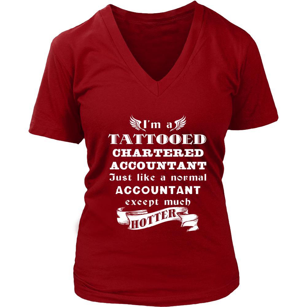 Chartered Accountant Shirt- I'm a Tattooed Chartered Accountant - Profession Gift-T-shirt-Teelime | shirts-hoodies-mugs