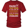 Chartered Accountant Shirt - Raise your hand if you love Chartered Accountant, if not raise your standards - Profession Gift-T-shirt-Teelime | shirts-hoodies-mugs