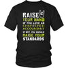 Chartered Accountant Shirt - Raise your hand if you love Chartered Accountant, if not raise your standards - Profession Gift-T-shirt-Teelime | shirts-hoodies-mugs