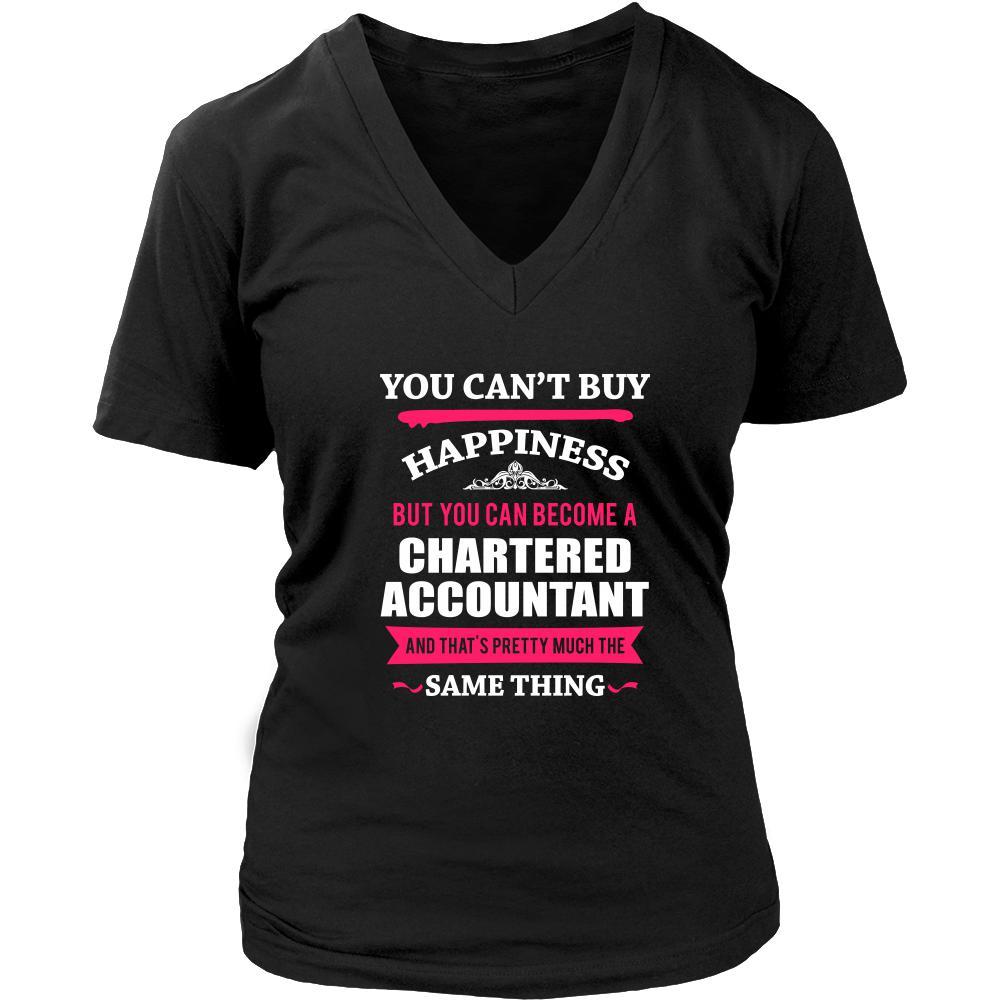 Chartered Accountant Shirt - You can't buy happiness but you can become a Chartered Accountant and that's pretty much the same thing Profession-T-shirt-Teelime | shirts-hoodies-mugs