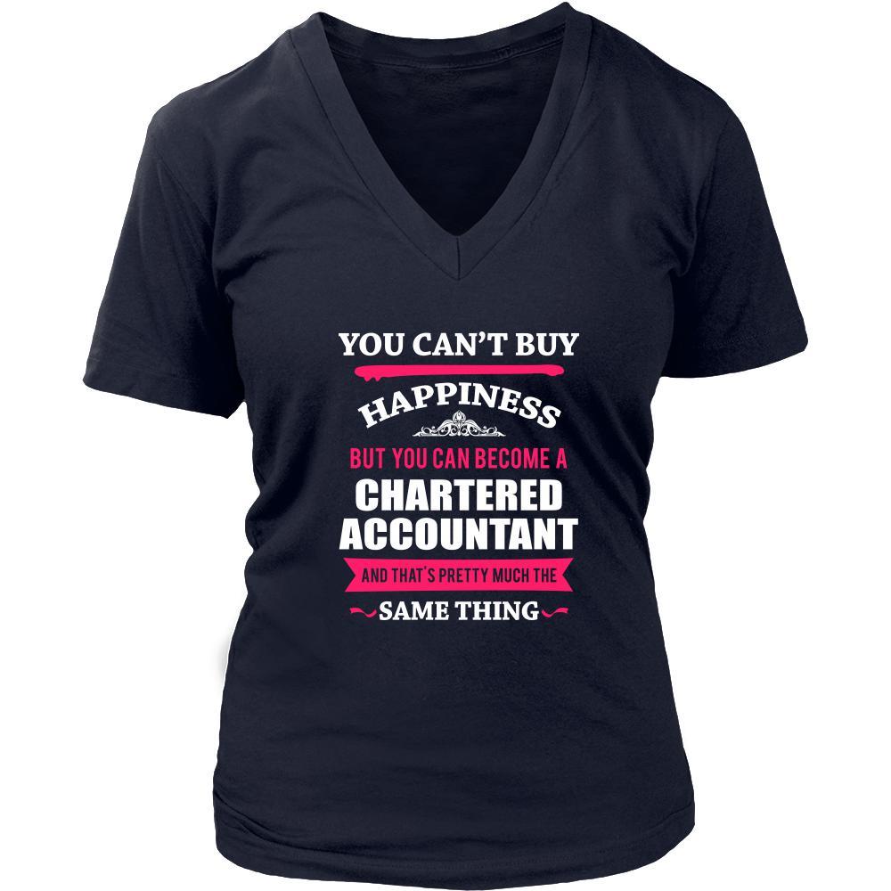 Chartered Accountant Shirt - You can't buy happiness but you can become a Chartered Accountant and that's pretty much the same thing Profession-T-shirt-Teelime | shirts-hoodies-mugs