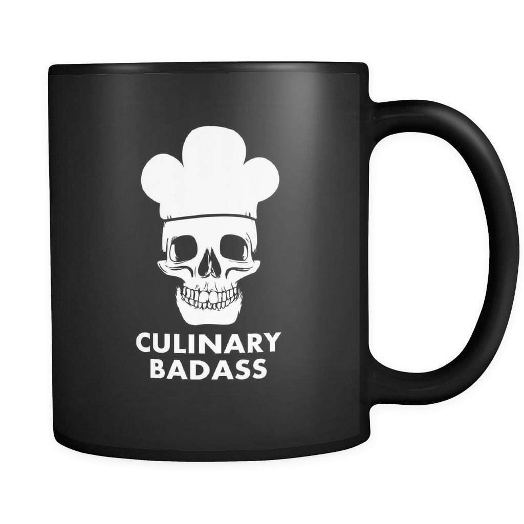 Chef Culinary Badass 11oz Black Mug-Drinkware-Teelime | shirts-hoodies-mugs