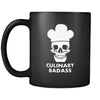 Chef Culinary Badass 11oz Black Mug-Drinkware-Teelime | shirts-hoodies-mugs