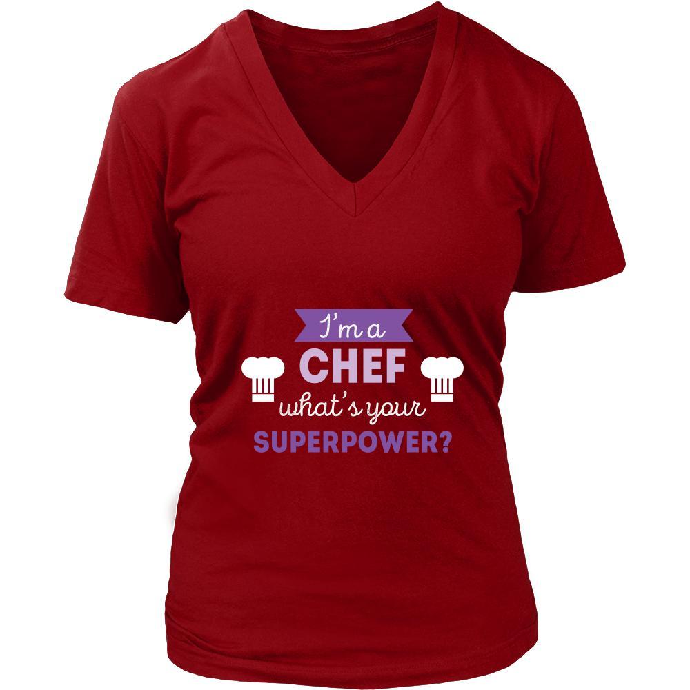 Chef Shirt - I'm a Chef, what's your superpower? - Profession Gift-T-shirt-Teelime | shirts-hoodies-mugs
