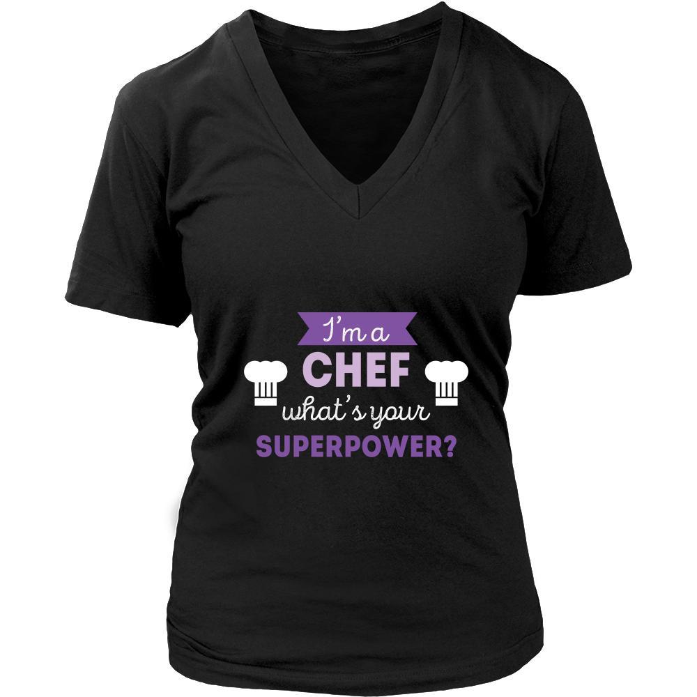 Chef Shirt - I'm a Chef, what's your superpower? - Profession Gift-T-shirt-Teelime | shirts-hoodies-mugs