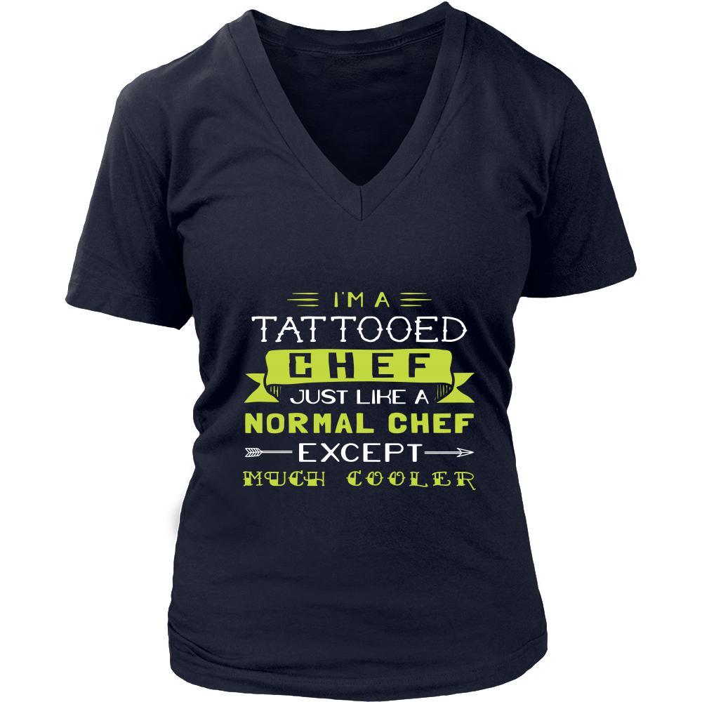 Chef Shirt - I'm a tattooed chef, just like a normal chef, except much cooler - Profession Gift-T-shirt-Teelime | shirts-hoodies-mugs