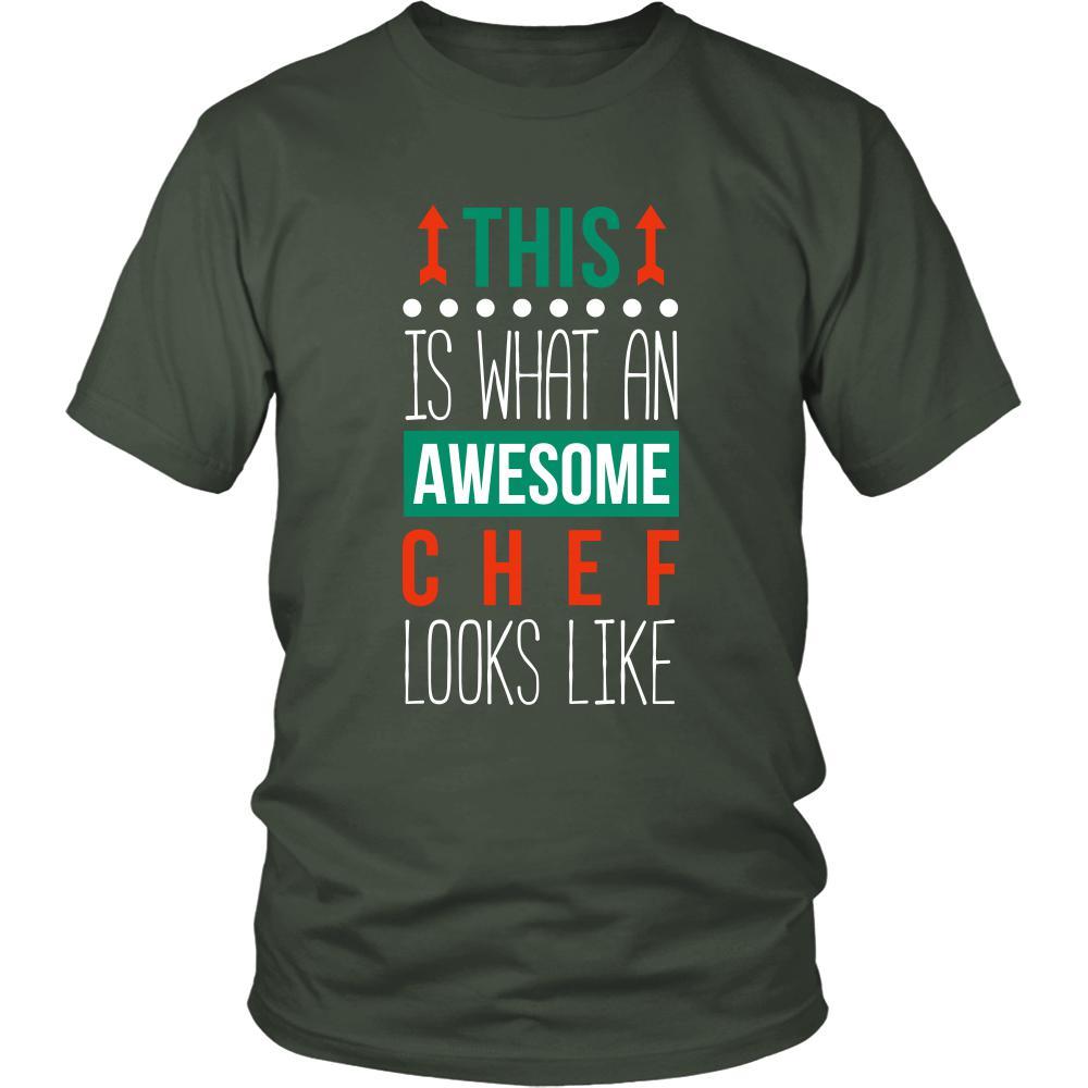Chef Shirt - This is what an awesome Chef looks like - Profession Gift-T-shirt-Teelime | shirts-hoodies-mugs