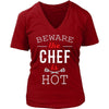 Chef Tshirts - Beware the Chef is hot-T-shirt-Teelime | shirts-hoodies-mugs