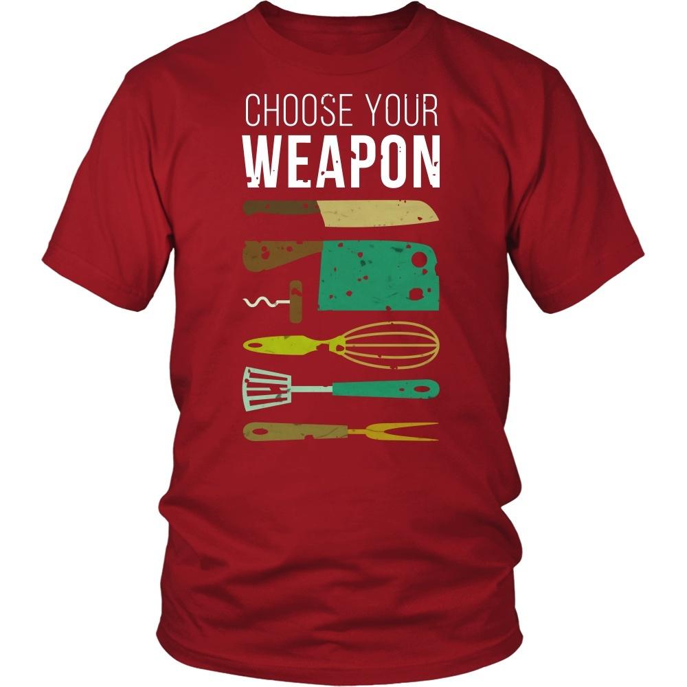 Chef Tshirts - Chef Choose your weapon-T-shirt-Teelime | shirts-hoodies-mugs